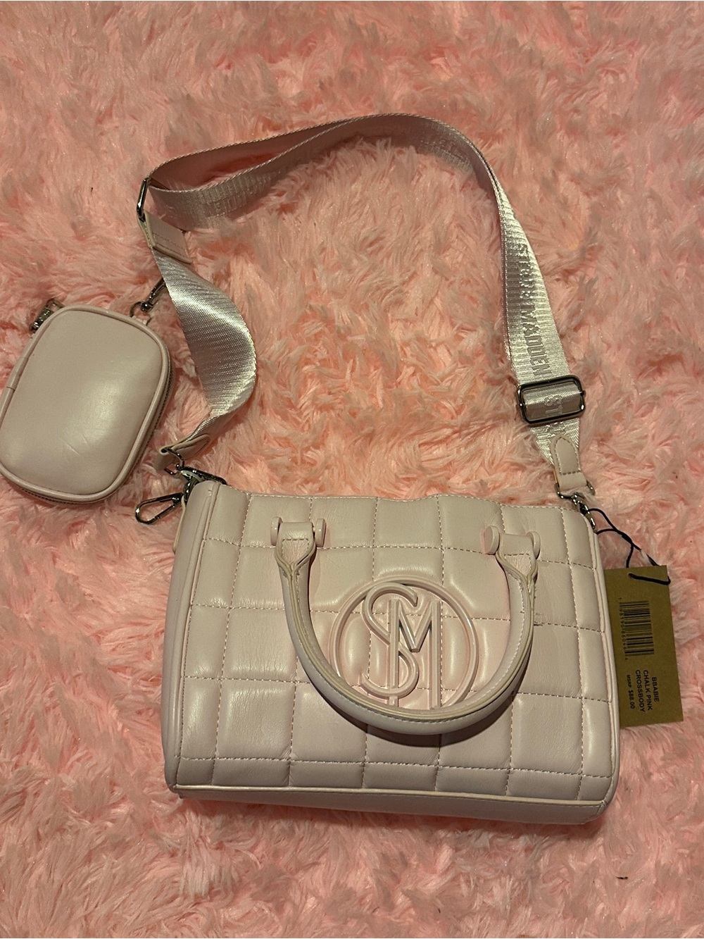 Steve Madden Bbabie Crossbody Bag Pink NWT